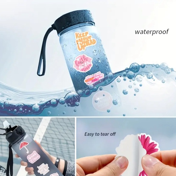 Set of 120 Motivational Quote Stickers in PINK - Picture 6 of 11